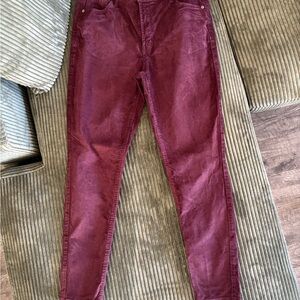 Old Navy Maroon Corduroy Pants